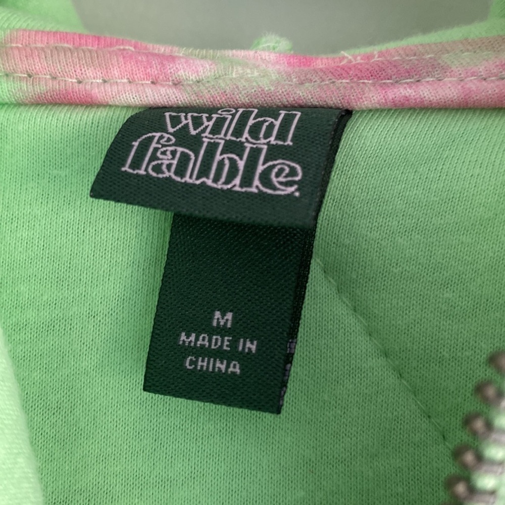 Women’s Hooded Floral Quilted Jacket - Wild Fable Mint Green Size M - Picture 6 of 6